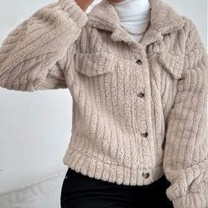 Apricot Flannel Jacket